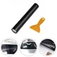 1 Pc Car Front Windscreen Black Transparent Solar Film Anti UV Sun Shade 20cm X 150cm Car Front