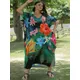 Floral Print Swimsuit Cover Up Robe De Plage 2024 Summer Bohemian Dress Loose Beachwear Cover-ups