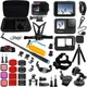 DuoDton Accessories Kit for Gopro Hero12 11 10 9 Black Carrying Bag Waterproof Housing Case Tripod