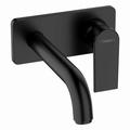 Hansgrohe - Vernis Shape Mitigeur de lavabo encastré mural, 2 sorties, bec 207 mm, Noir mat