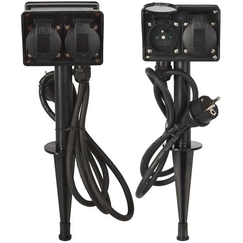 EDM - Prise Avec 4 Prises 2+2 Pour l extérieur Ip44 - Fx Control