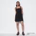 Women's Linen Blend Sleeveless Mini Dress | Black | XS | UNIQLO US