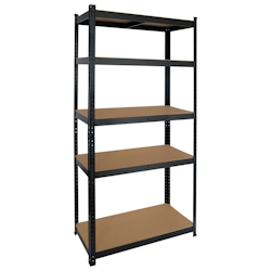 Regal Modulares mit 5 verstellbaren Einlegeböden Schwarz 180 x 90 x 40 cm 875 kg Thinia Home Image