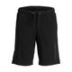 Sweatshorts JACK & JONES JUNIOR "JPST JJESTAR SWEAT SHORTS GMS SN JNR" Gr. 140, N-Gr, schwarz (black) Jungen Hosen Shorts