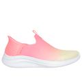 Skechers Women's Slip-ins: Ultra Flex 3.0 - Beauty Blend Sneaker | Size 8.5 | Neon Pink/Yellow | Textile/Synthetic | Vegan | Machine Washable
