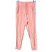 Athleta Pants & Jumpsuits | Athleta Womens Pant Catus Peach Pull On Cabo 100% Linen Jogger Athletic Casual 6 | Color: Orange | Size: 6