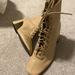 Zara Shoes | Lace Up Booties | Color: Tan | Size: 6