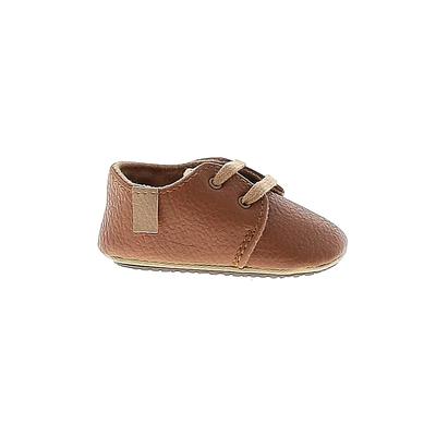 My Baby Booties: Brown Color Block Shoes - Kids Boy's Size 1