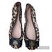 Kate Spade Shoes | Kate Spade Leopard Print Calf Hair Ballet Flats Square Toe Bow Logo Detail | Color: Brown/Tan | Size: 6