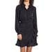 Lilly Pulitzer Dresses | Lilly Pulitzer Abriana Long Sleeve Wrap Dress In Onyx Size 12 | Color: Black | Size: 12