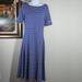 Ralph Lauren Dresses | Lauren By Ralph Lauren Cotton Knit Dress | Color: Blue/White | Size: M