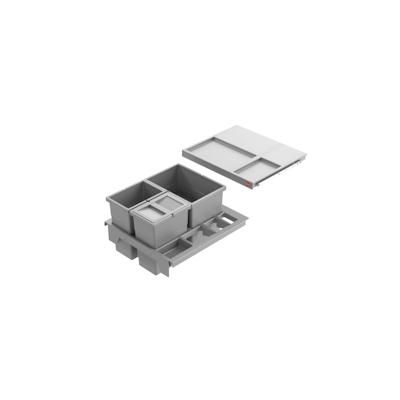 Hailo Abfallsammler 3620511 Separato-K 500 Einsatz 2x 8 + 18 Liter Hellgrau Image