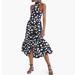 J. Crew Dresses | J Crew Silk Maxi Sarong Dress In Polka Dots - Size 8 | Color: Blue/White | Size: 8