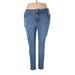 Seven7 Jeans - High Rise: Blue Bottoms - Women's Size 22