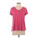 Merona Short Sleeve T-Shirt: Pink Tops - Women's Size Large