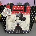 Disney Bags | Disney Parks Minnie Mouse Shoulder Bag | Color: Black/White | Size: Os