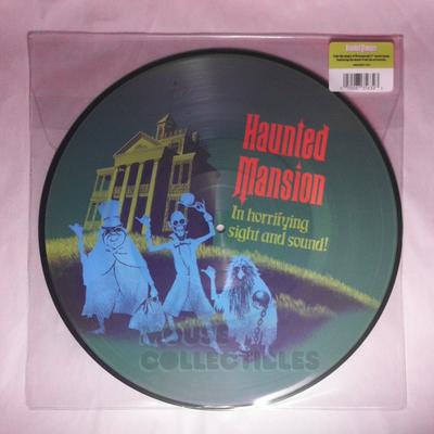 Disney Media | Disney Parks Haunted Mansion Vinyl Record Attraction Soundtrack Picture Disc | Color: Green/Orange | Size: Os