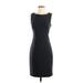 Theory Casual Dress - Sheath Crew Neck Sleeveless: Black Solid Dresses - Women's Size 2