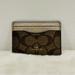 Coach Bags | Coach Wallet! Coach Logo Champagne Gold Tan Credit Card Holder! | Color: Gold/Tan | Size: Os