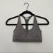 Athleta Intimates & Sleepwear | Athleta Floral Grey Racerback Sports Bra Sz.S | Color: Gray/White | Size: S