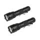 WF-502B LED Torch 12000 Lumens Super Bright Tactical Flashlight 2 PCS Mini Handheld Torch 1 Mode Waterproof Portable Pocket Torch for Camping Walking Hunting(Battery Not Included)