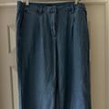 J. Crew Pants & Jumpsuits | J. Crew Soft Denim Trouser- Size 10 | Color: Blue | Size: 10