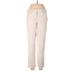 Ann Taylor LOFT Dress Pants - Mid/Reg Rise Boot Cut Boot Cut: Ivory Bottoms - Women's Size 6 Tall