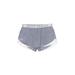 Under Armour Athletic Shorts: Gray Color Block Activewear - Women's Size X-Large