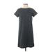 Ann Taylor LOFT Outlet Casual Dress - Shift: Gray Marled Dresses - New - Women's Size X-Small Petite