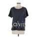 Calvin Klein Performance Active T-Shirt: Gray Activewear - Women's Size Medium