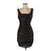 Express Cocktail Dress - Mini: Black Marled Dresses - Women's Size 4