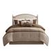 Gracie Mills Kimberly 6-Piece Heather Faux Suede Duvet Cover Set