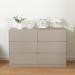 Modern Drawer Dresser Cabinet,3 plus 3 drawers audit for Bedroom