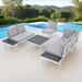 Outdoor Patio Garden Sectional Sofa Set with End Tables, Coffee Table