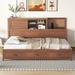 Full Size Wooden Daybed with 3 Drawers and USB Ports