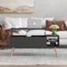 Open Storage Shelf,Storage Coffee Table with Hidden Compartment and Adjustable Storage Shelf,Lift Table top Dining Table