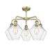 Innovations Lighting 5 - Light Chandelier Metal in Yellow | 16.88 H x 28.13 W x 28.13 D in | Wayfair 516-5CR-AB-G654-8