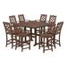 POLYWOOD® Martha Stewart Square 8 - Person 59.5" L Outdoor Restaurant Standing Height Table Set Plastic | 59.5 W x 59.5 D in | Wayfair PWS1616-1-MA