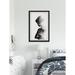 Everly Quinn The Silent Waves by Marmont Hill - Picture Frame Print Paper in Black | 45 H x 30 W x 1.5 D in | Wayfair