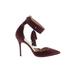 J.Crew Heels: Pumps Stiletto Cocktail Party Burgundy Print Shoes - Women's Size 9 - Pointed Toe