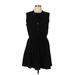 Nine West Casual Dress - DropWaist: Black Solid Dresses - Women's Size Large