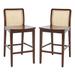 Bayou Breeze Benicio 25" Counter Stool Wood in Brown | 37.6 H x 19 W x 22 D in | Wayfair 05F5BAEE7568472EB3B2C8C7A962D16B