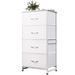 17 Stories Zekarias 4 - Drawer Dresser Metal in White | 38.1 H x 17.7 W x 11.8 D in | Wayfair 2A40180248E443AA93F46A09F502ACDB