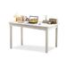 Corrigan Studio® 39.37" Burlywood Rectangular Solid + Manufactured wood desk Wood in White | 29.53 H x 39.37 W x 23.62 D in | Wayfair