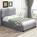 Red Barrel Studio® Emmitt Upholstered Platform Bed Upholstered in Gray | 42.9 H x 57.5 W x 80 D in | Wayfair 263B1605B4224EDE91C6F05A83C1B352