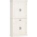 Red Barrel Studio® Niall Accent Cabinet Wood in Brown/White | 70.86 H x 31.61 W x 13.86 D in | Wayfair 8F5AF161255347D483A0BA687D6DC7DB