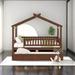 Harper Orchard Twin Size Wooden House Bed w/ Twin Size Trundle in Brown | Full/Double | Wayfair C48365D0A6B64CDAA4D22C1986511BAB