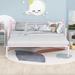 Winston Porter Rober Daybed w/ Trundle Metal in Pink | 36.8 H x 42.9 W x 78.7 D in | Wayfair DFB01DA4993E4F028D528996E347DB73