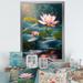 Ebern Designs Lotus Pond At Sunset I On Canvas Print Metal in Green/Pink | 32 H x 16 W x 1 D in | Wayfair EF62FBCFA19B488F9D3A5A85C1868763