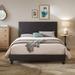 Latitude Run® Sandrina Bed Upholstered/Faux leather | 45.3 H x 63.8 W x 85 D in | Wayfair F22260876AF841E8881565A7AFD2EB2F